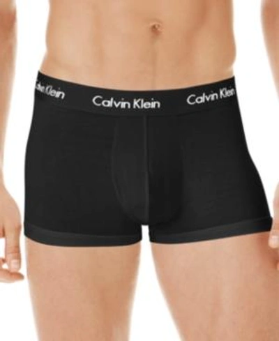 Shop Calvin Klein Men's Body Modal Trunk In Black