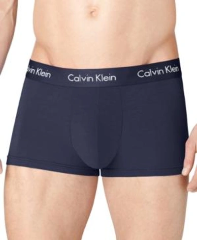 Shop Calvin Klein Men's Body Modal Trunk In Blue Shadow
