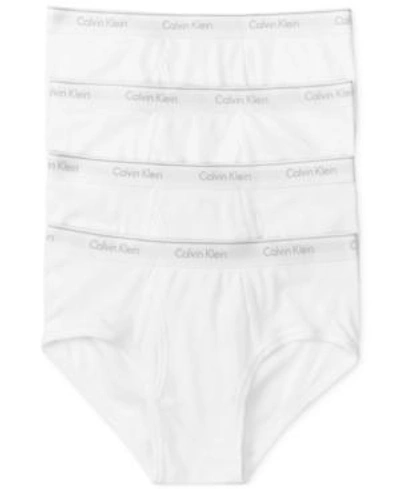 Shop Calvin Klein Men's 4-pk. Cotton Classics Briefs U4000 In White