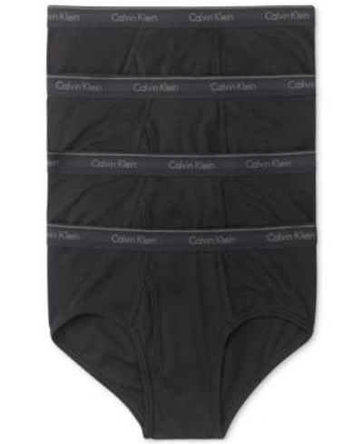 Shop Calvin Klein Men's 4-pk. Cotton Classics Briefs U4000 In Black