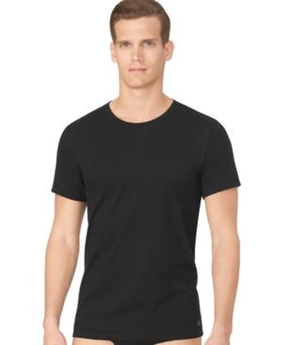 Shop Calvin Klein Men's Cotton Classics Crew-neck Classic Fit 3-pack In Black