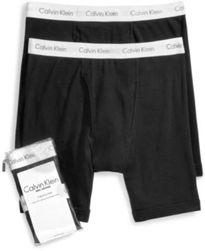 Shop Calvin Klein Men's Big & Tall Classic 2-pack Boxer Briefs In Black