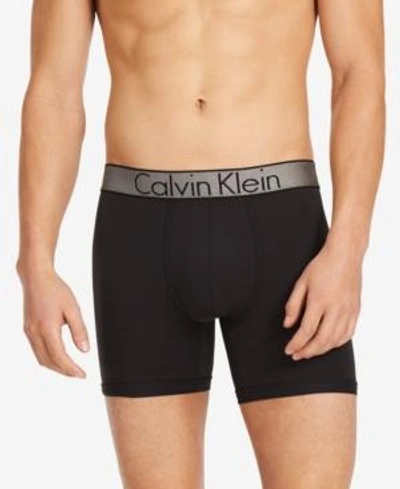 Shop Calvin Klein Men's Customized Stretch Micro Boxer Briefs In Black
