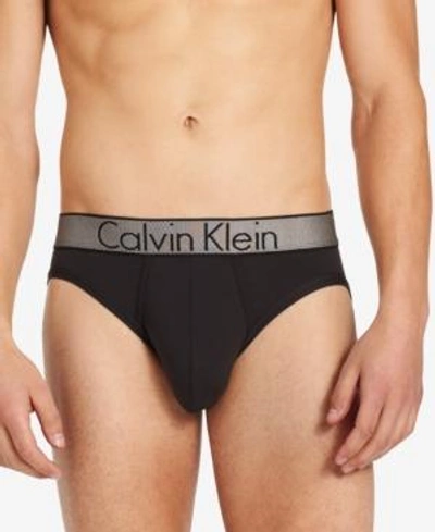 Shop Calvin Klein Men's Customized Stretch Hip Briefs In Black
