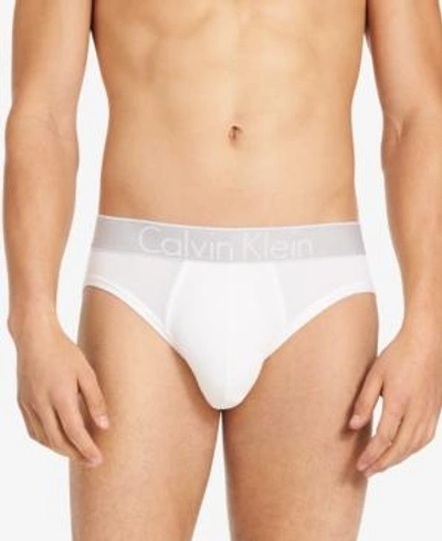 Shop Calvin Klein Men's Customized Stretch Hip Briefs In White