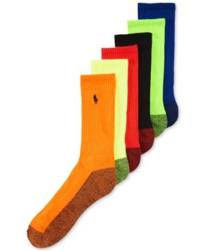 polo ralph lauren socks athletic crew 6 pack