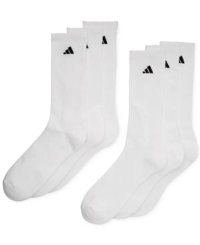 Adidas Originals Adidas Training 6 Pack Ankle Socks In White In White