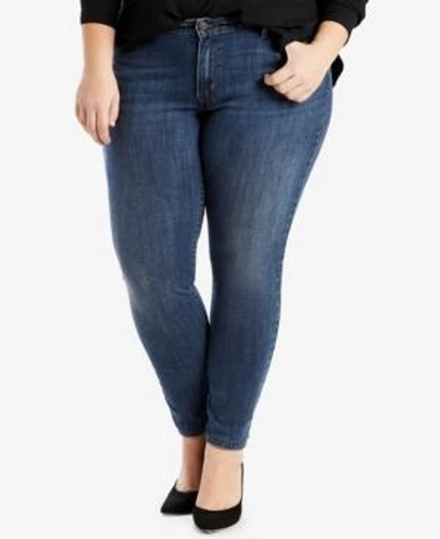 Shop Levi's Plus Size 711 Skinny Jeans, Short And Reg Inseam In Indigo Harmon