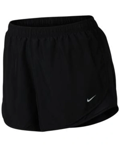 Shop Nike Plus Size Tempo Dri-fit Track Shorts In Black/black