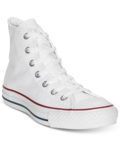 Shop Converse Women's Chuck Taylor High Top Sneakers From Finish Line In Optical White