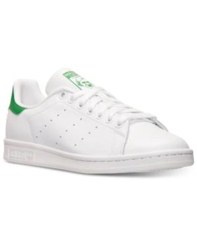 Shop Adidas Originals Women's Stan Smith Casual Sneakers From Finish Line In White/white/green