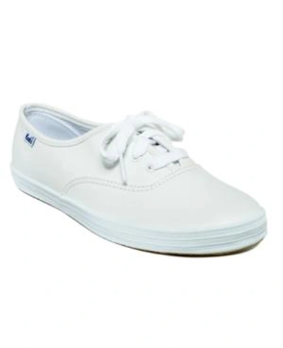 Shop Keds Women's Champion Leather Oxford Sneakers Women's Shoes In White