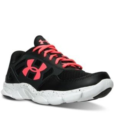 Under Armour Women's Micro G Engage Big Logo 2 Running Shoes, Black In  Black/white/pink Chroma | ModeSens