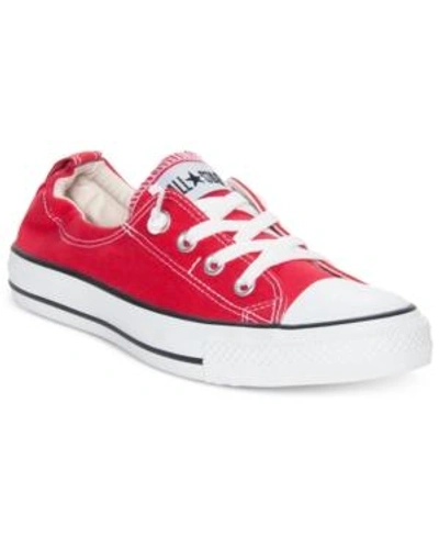 Shop Converse Women's Chuck Taylor Shoreline Casual Sneakers From Finish Line In Red