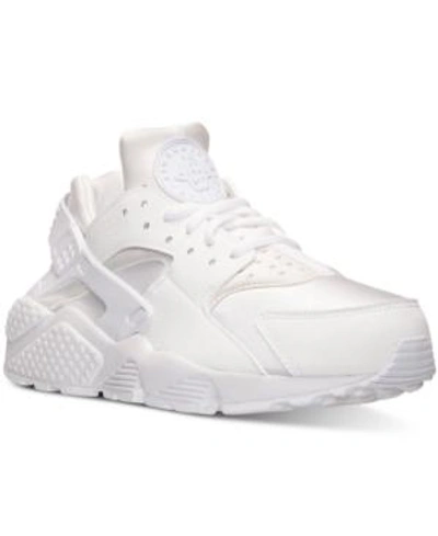 Shop Gucci Women's Air Huarache Run Running Sneakers From Finish Line In White/white