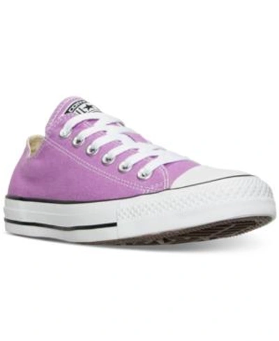 Shop Converse Unisex Chuck Taylor Ox Casual Sneakers From Finish Line In Fuchsia Glow