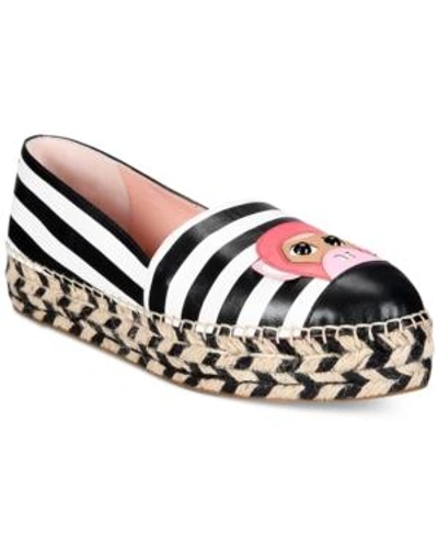 Shop Kate Spade New York Lincoln Closed Casual Flats In Black/ White