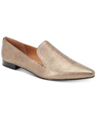 Shop Calvin Klein Women's Elin Pointed-toe Flats Created For Macy's Women's Shoes In Gold
