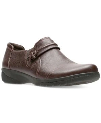 Shop Clarks Collection Women's Cheyn Madi Flats In Dark Brown