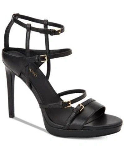 Shop Calvin Klein Shantell Sandals Women's Shoes In Black