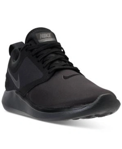 Nike Women's Lunarsolo Running Sneakers From Finish Line In  Black/black-anthracite-an | ModeSens