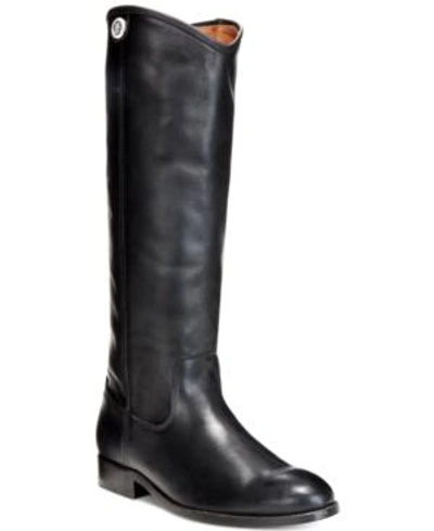Shop Frye Women's Melissa Button 2 Tall Leather Boots Women's Shoes In Black