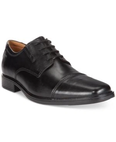 Shop Clarks Men's Tilden Cap Toe Oxford In Black Leather
