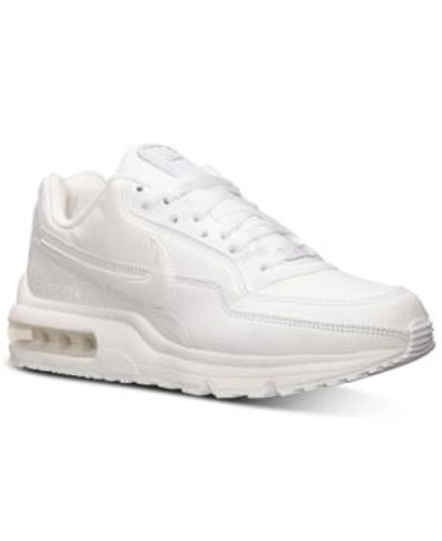 Shop Nike Men's Air Max Ltd 3 Running Sneakers From Finish Line In White/white-white