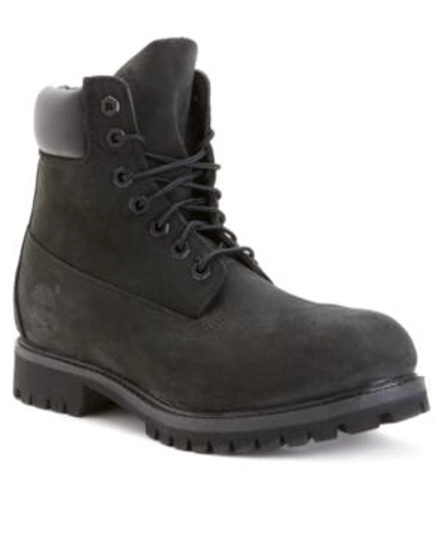 Shop Timberland Men's 6" Premium Waterproof Boot Men's Shoes In Black Nubuck