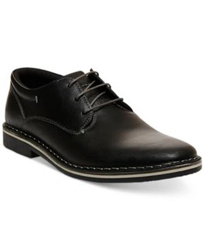 Shop Steve Madden Harpoon Oxfords Men's Shoes In Black Leat