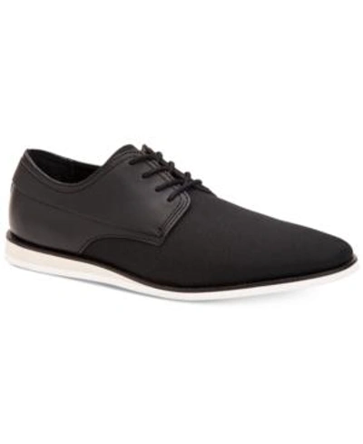 Shop Calvin Klein Men's Kellen Black Ballistic Nylon Oxfords Men's Shoes