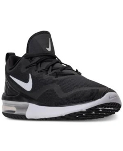 Shop Nike Men's Air Max Fury Running Sneakers From Finish Line In Wolf Grey/anthracite-anth