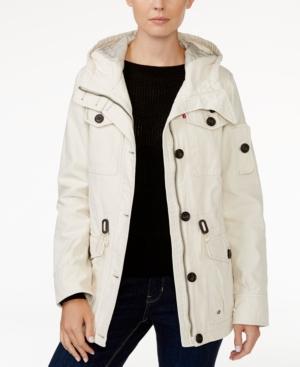 levi's hooded military jacket womens