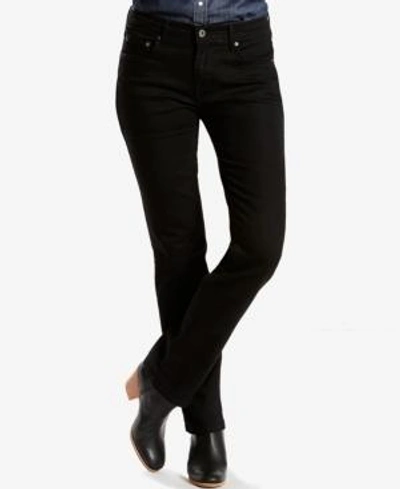 Shop Levi's 505 Straight-leg Jeans In Black Onyx