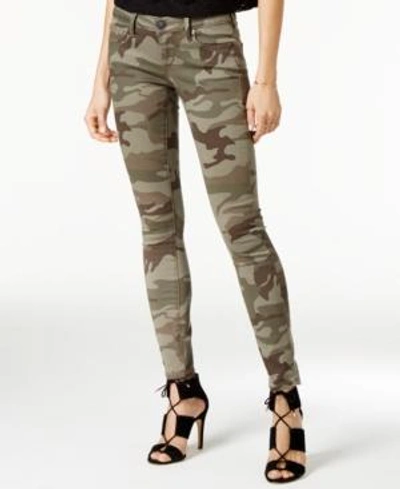 Shop True Religion Casey Camo-print Skinny Jeans In Olive Camo