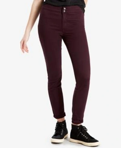 Shop Levi's On The Move Skinny Jeans In Soft Malbec