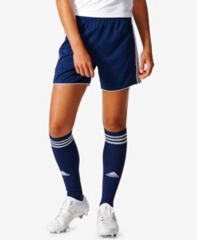 Shop Adidas Originals Adidas Climacool Tastigo 17 Soccer Shorts In Dark Blue/white