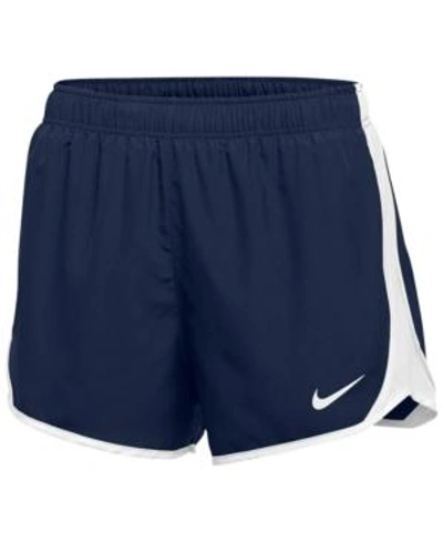 Shop Nike Dry Tempo Team Running Shorts In Navy/white