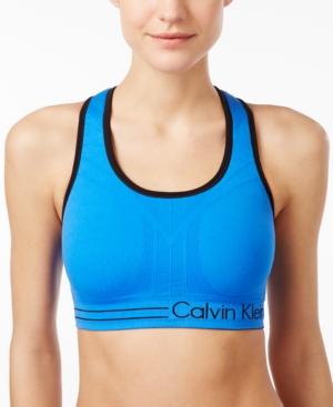calvin klein blue sports bra