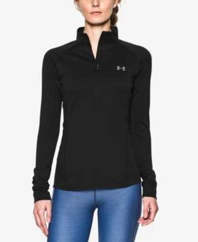 Shop Under Armour Ua Tech Half-zip Top In Black