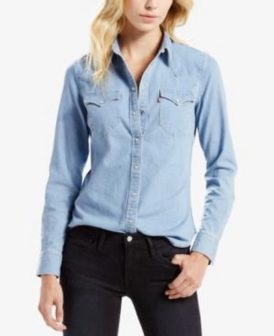 Shop Levi's Tailored Western Shirt In Vintage Light
