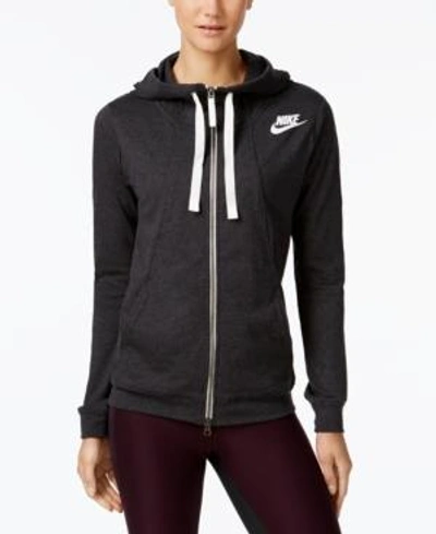 Shop Nike Sportswear Hoodie In Black Heather
