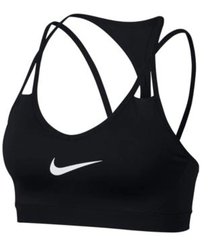 Shop Nike Pro Indy Cooling Low-impact Sports Bra In Black