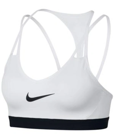 Shop Nike Pro Indy Cooling Low-impact Sports Bra In White