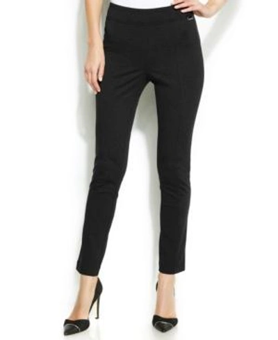 Shop Calvin Klein Compression Skinny Leggings In Black