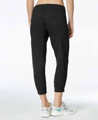 Shop Nike Women's Gym Vintage Capri Pants In Black