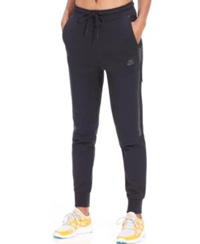 Shop Nike Tech Fleece Sweatpants In Black/black