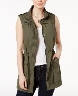 levi's drawstring utility vest