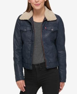 womens levi jacket with sherpa lining