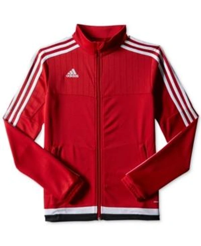 Shop Adidas Originals Adidas Climacool Tiro 15 Soccer Training Jacket In Power Red